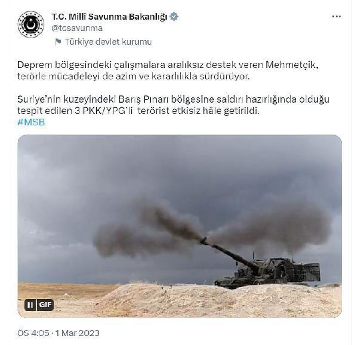 Barış Pınarı bölgesine saldırı hazırlığındaki 3 PKK/YPG\'li terörist etkisiz hale getirildi
