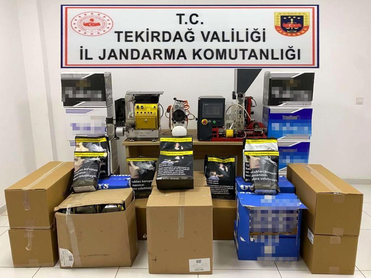 Tekirdağ\'da tütün ve makaron operasyonu