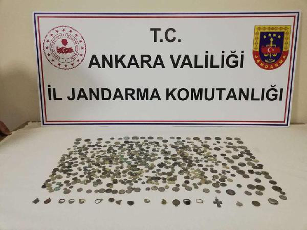 Ankara\'da 680 sikke ele geçirildi; 1 gözaltı