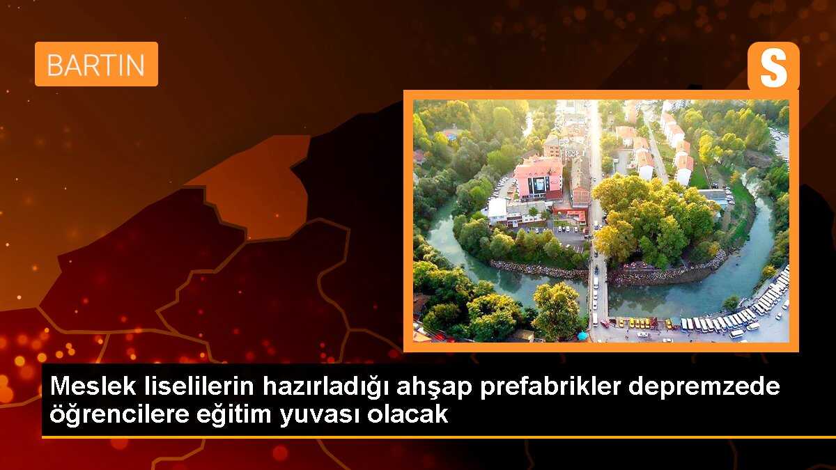 Meslek liselilerin hazırladığı ahşap prefabrikler depremzede öğrencilere eğitim yuvası olacak