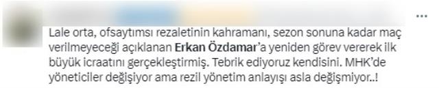 MHK'ya tepkiler çığ gibi! Türk futbolunda kriz yaratan maçın hakemi Erkan Özdamar, geri döndü