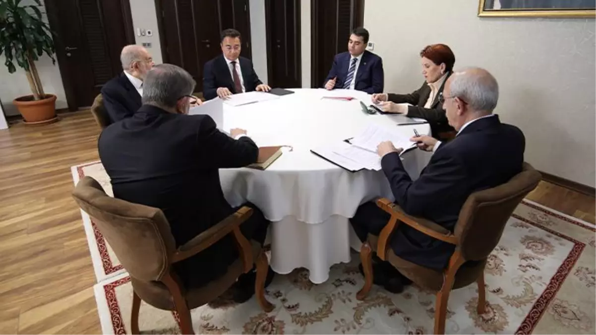 Son Dakika: 6\'lı Masa ortak adayda uzlaştı, pazartesi açıklanacak