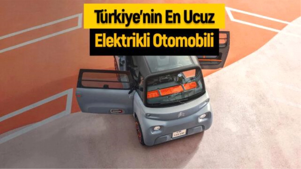 Türkiye\'nin en ucuz elektrikli otomobili: Citroen Ami 2023 fiyat listesi!