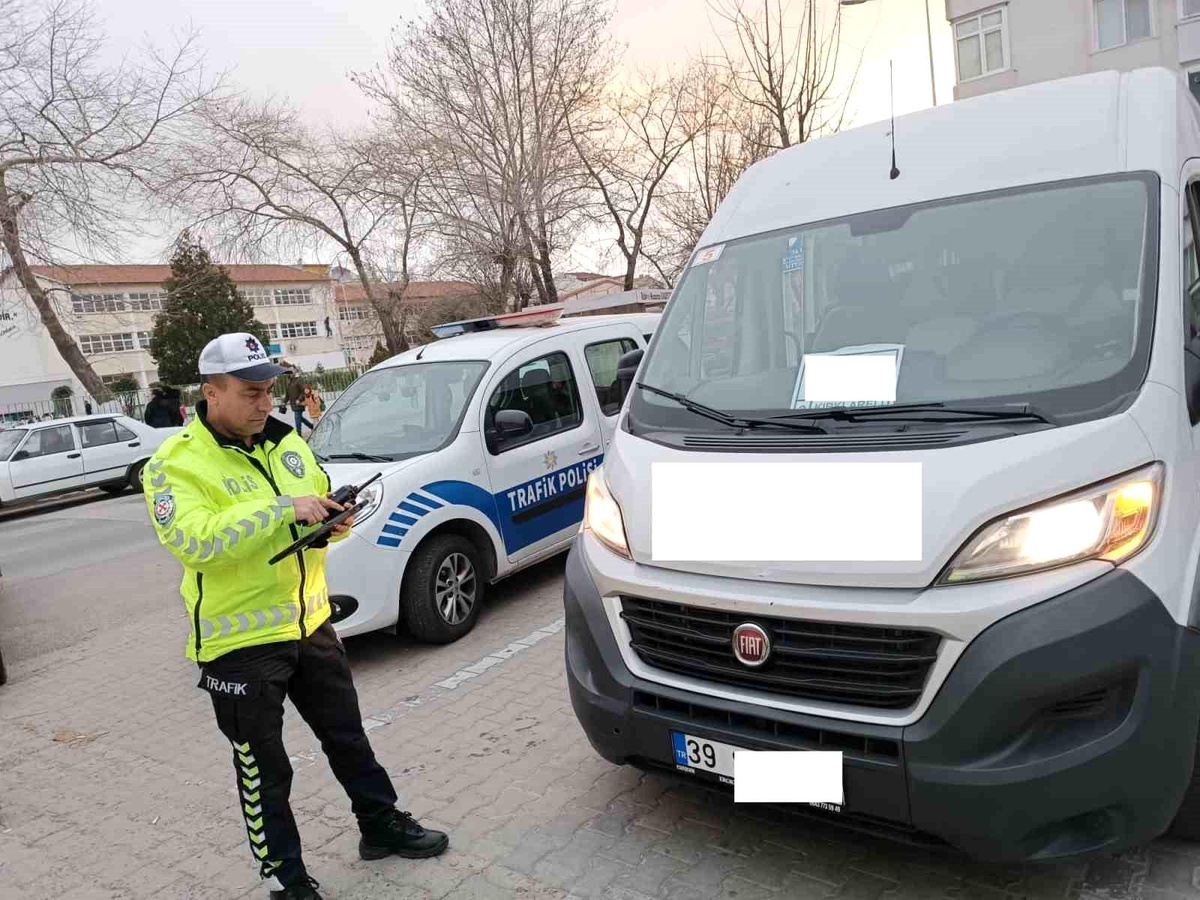Kırklareli\'nde okul servislerine denetim