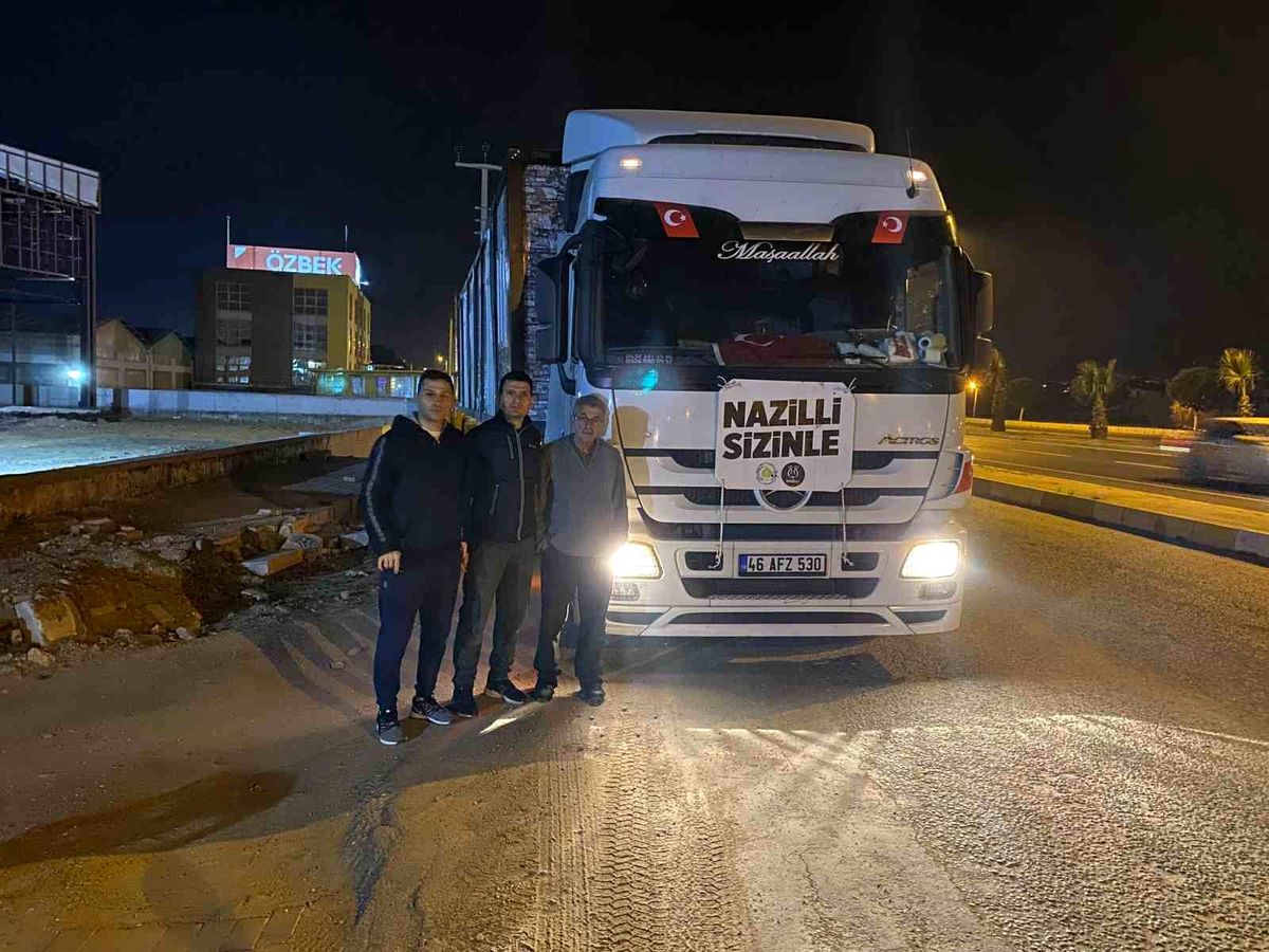 Nazilli\'den Kahramanmaraş\'a gönül köprüsü