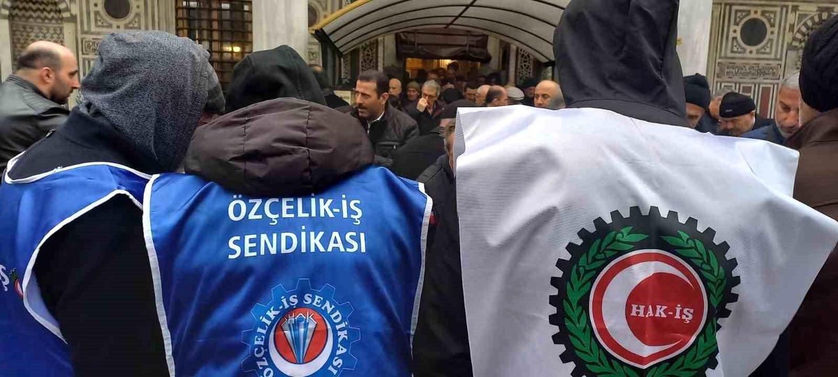 Özçelik-İş tek yürek oldu, eller semaya deprem şehitleri için kalktı
