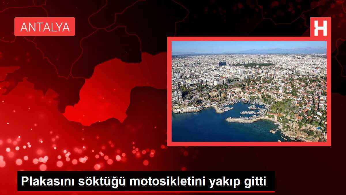 Plakasını söktüğü motosikletini yakıp gitti