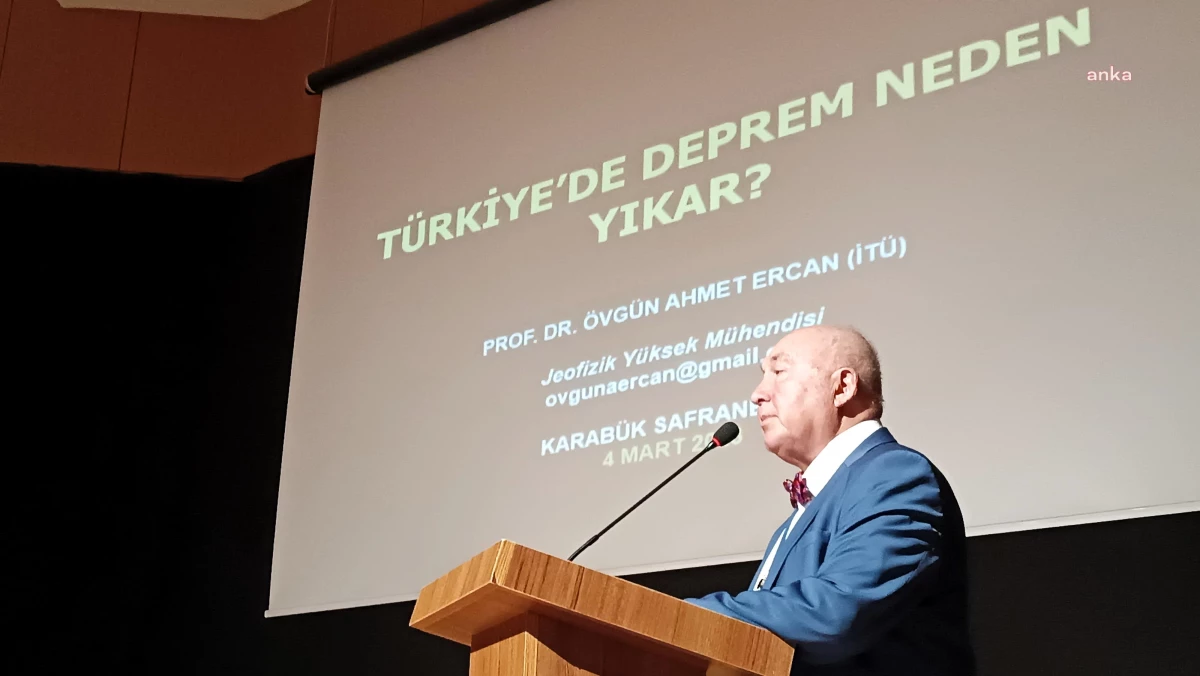 Prof. Dr. Ahmet Ercan, Safranbolu\'da Depremi Anlattı