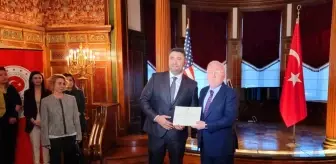 Türkiye'nin Washington Büyükelçiliğinde deprem gönüllülerine teşekkür töreni