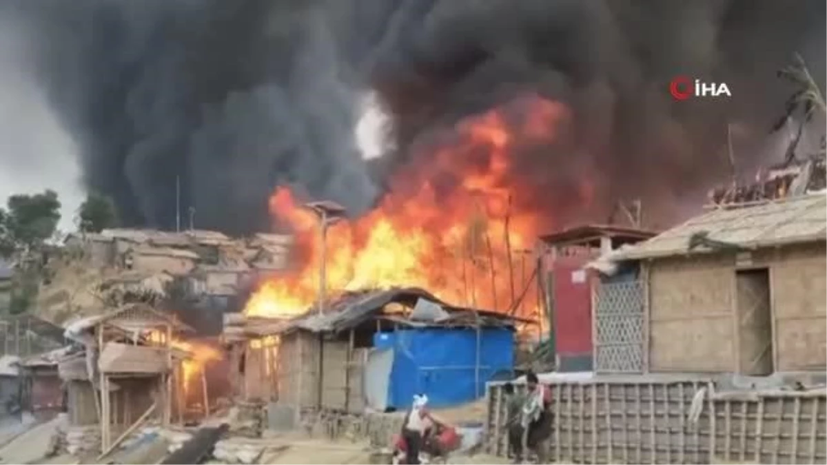 Bangladeş\'te mülteci kampında yangın: 2 bin ev küle döndü