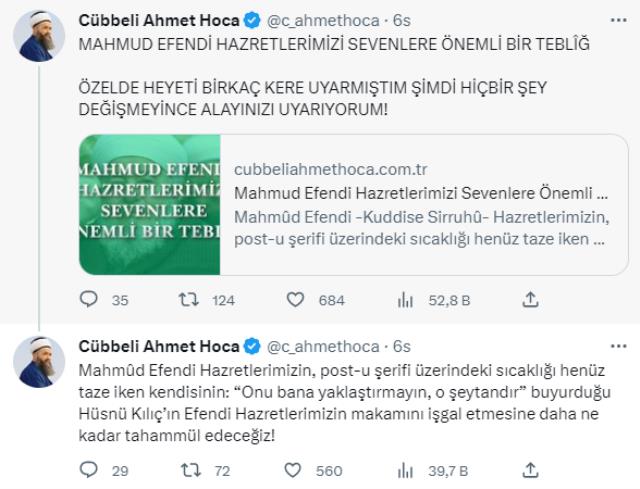 Cübbeli Ahmet Hoca'dan Hüsnü Kılıç tepkisi: Daha ne kadar tahammül göstereceğiz