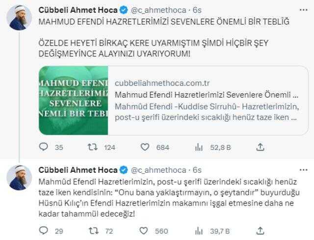 Cübbeli Ahmet Hoca'dan Hüsnü Kılıç tepkisi: Daha ne kadar tahammül göstereceğiz