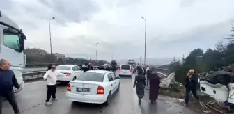 TEM Otoyolu Kocaeli geçişinde zincirleme kaza