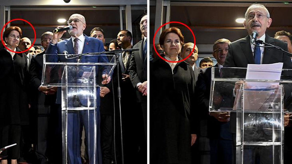 Adayın açıklandığı anlara damga vuran görüntü! Akşener'in yüz ifadesine dikkat
