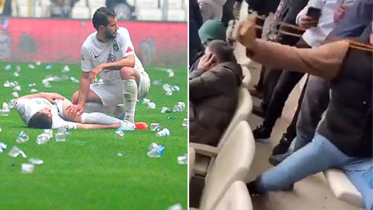 Amedsporlu futbolcuları sapanla vurmaya çalıştı! Bursaspor tribününden 'Bu kadar da olmaz' dedirten görüntü