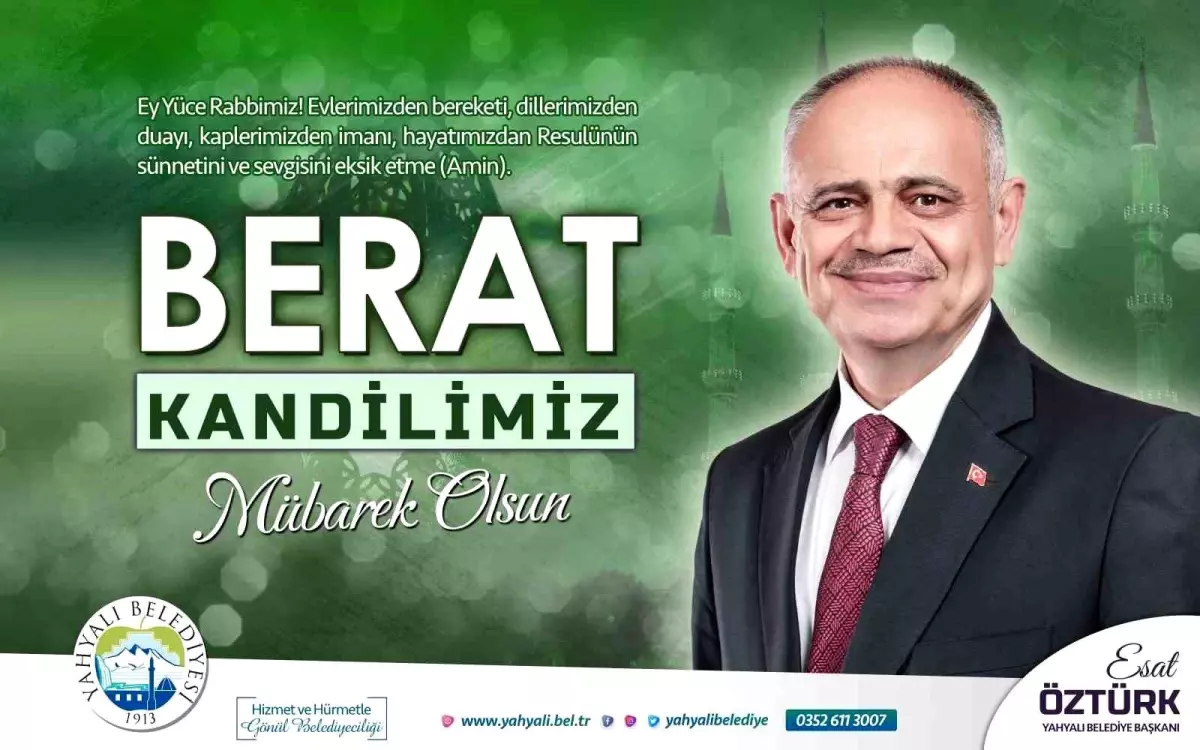 Başkan Öztürk: "Berat gecesi, af ve mağfiret gecesidir"