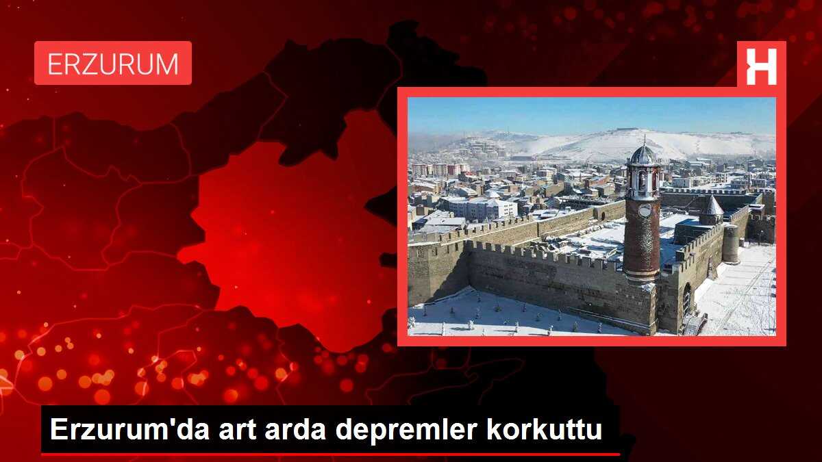 Erzurum'da art arda depremler korkuttu