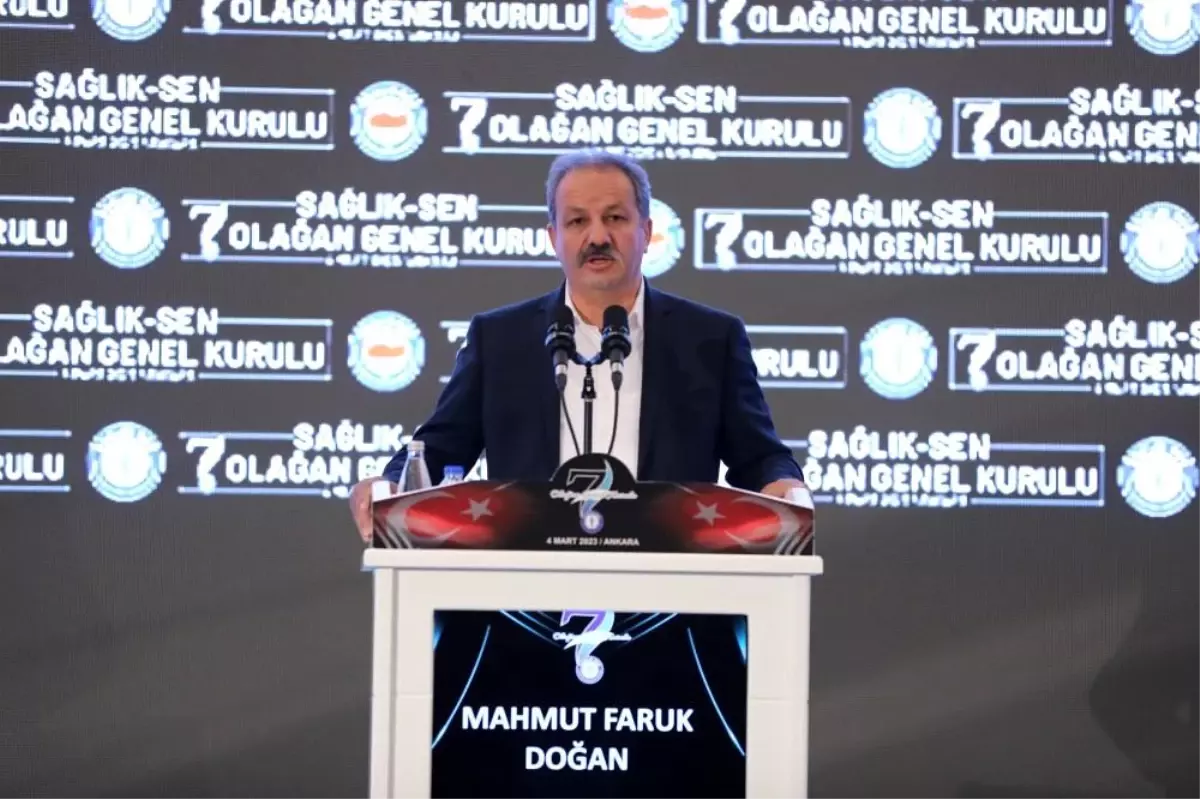 Mahmut Faruk Doğan Sağlık-Sen\'in genel başkanı oldu