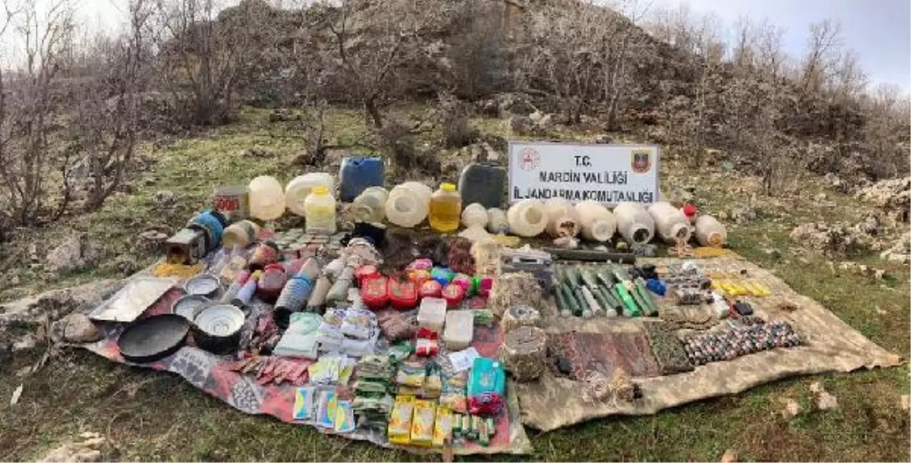 Mardin\'de sığınakta PKK\'ya ait mühimmat ele geçirildi