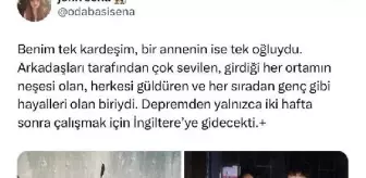 Mühendis Berk, iş için gittiği Kahramanmaraş'ta depremde yıkılan otelde hayatını kaybetti