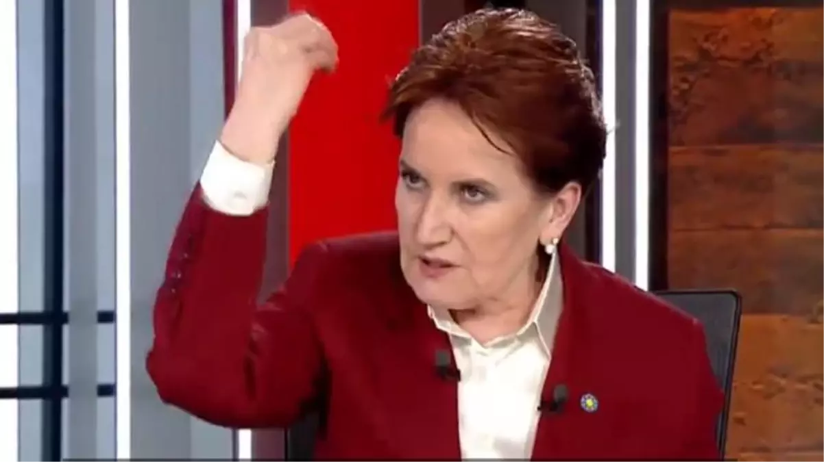Akşener\'in canlı yayında sesinin yükseldiği anlar: O kılıçla kendi boğazımı keserim