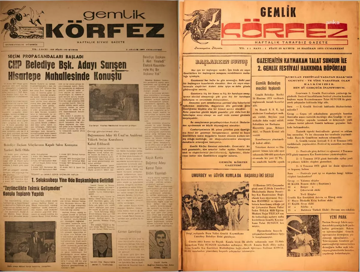 Gemlik Körfezi Gazetesi\'nin Arşivi Dijitale Taşındı