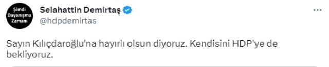 Kılıçdaroğlu'nun adaylığı ilan edildi, bir çağrı da Demirtaş'tan geldi: HDP'ye de bekliyoruz