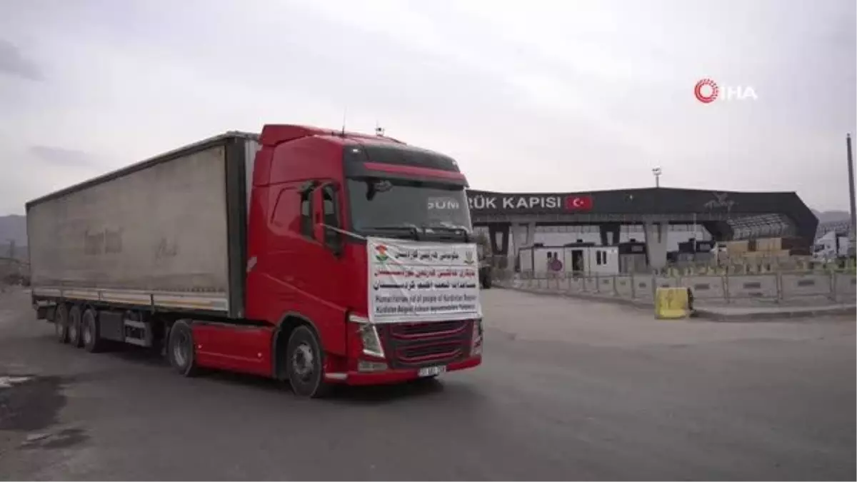 Kuzey Irak'tan deprem bölgesine destek gelmeye devam ediyor