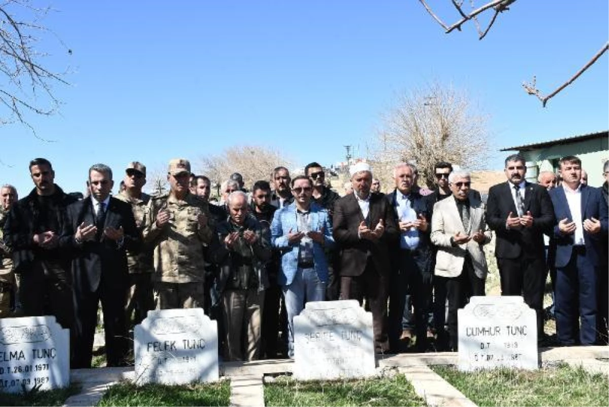 Mardin\'de PKK\'lı teröristlerin katlettiği 6\'sı çocuk 8 kişi anıldı