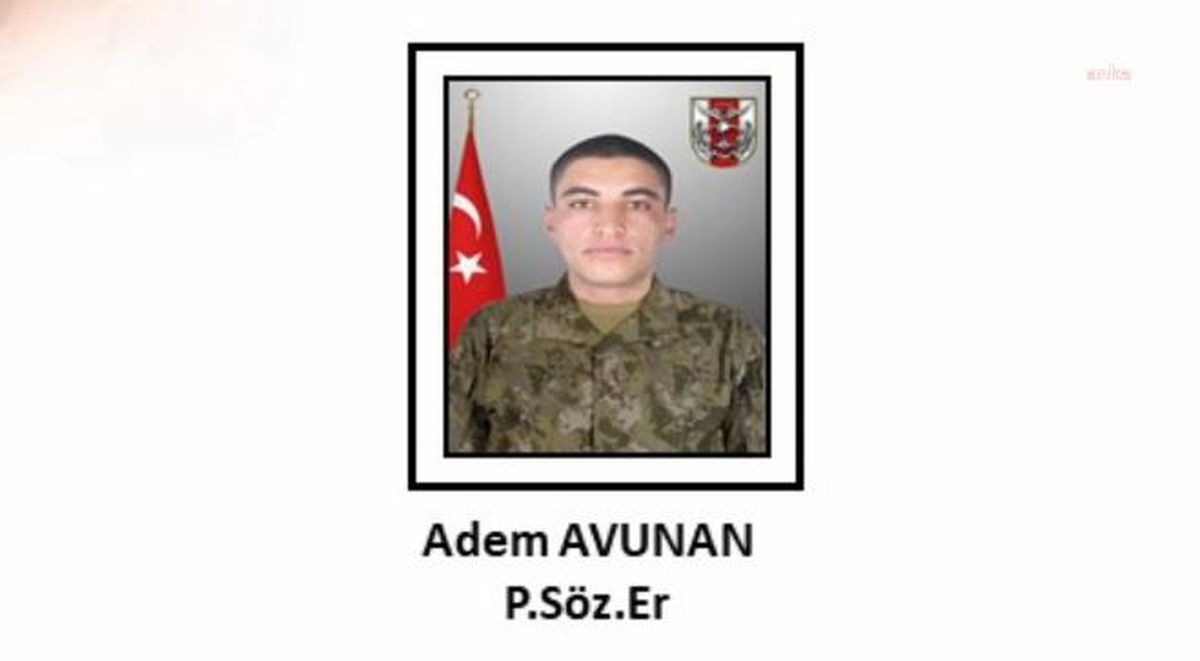 Msb: Sözleşmeli Er Adem Avunan Şehit Oldu