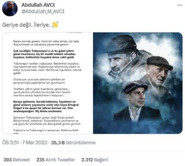 Son Dakika: Trabzonspor'da Abdullah Avcı dönemi sona erdi