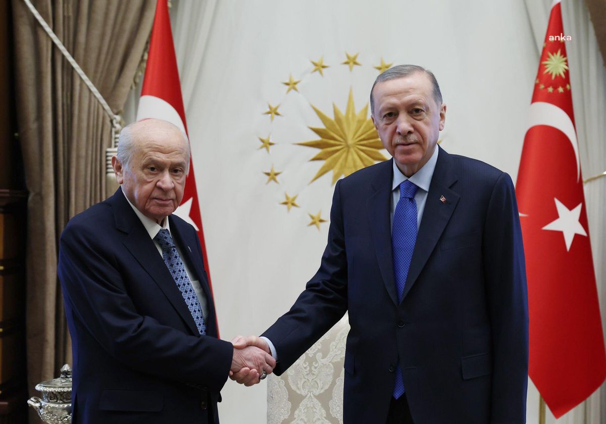 Cumhurbaşkanı Erdoğan, Bahçeli\'yi kabul etti (2)
