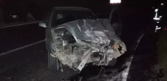 Otomobille çarpışan motosikletteki Tevfik öldü, ağabeyi ağır yaralı