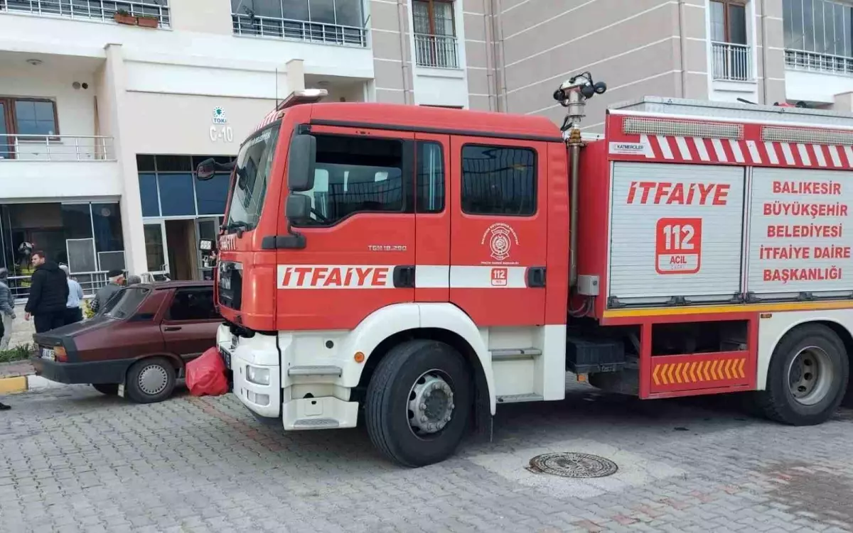 Sındırgı\'da yangın