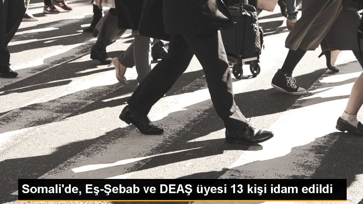 Somali\'de, Eş-Şebab ve DEAŞ üyesi 13 kişi idam edildi
