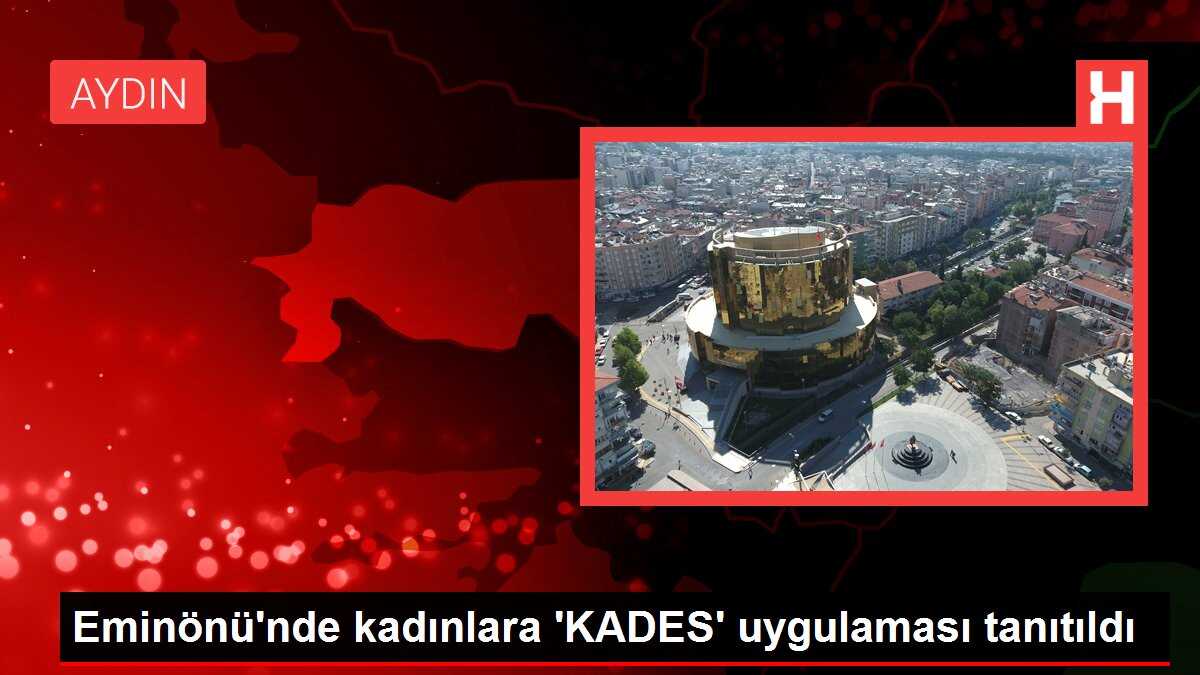 Eminönü'nde kadınlara 'KADES' uygulaması tanıtıldı