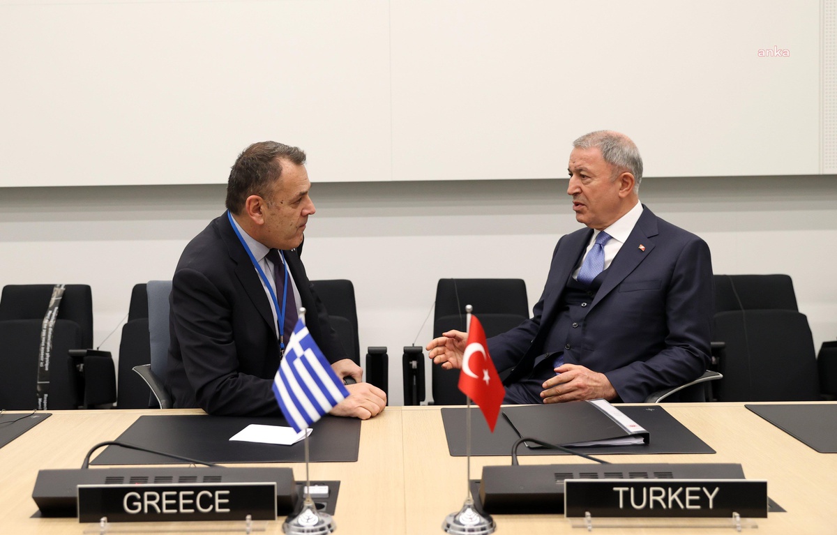 Hulusi Akar, Yunanistan Savunma Bakanı Nikolaos Panagiotopoulos ile Görüştü