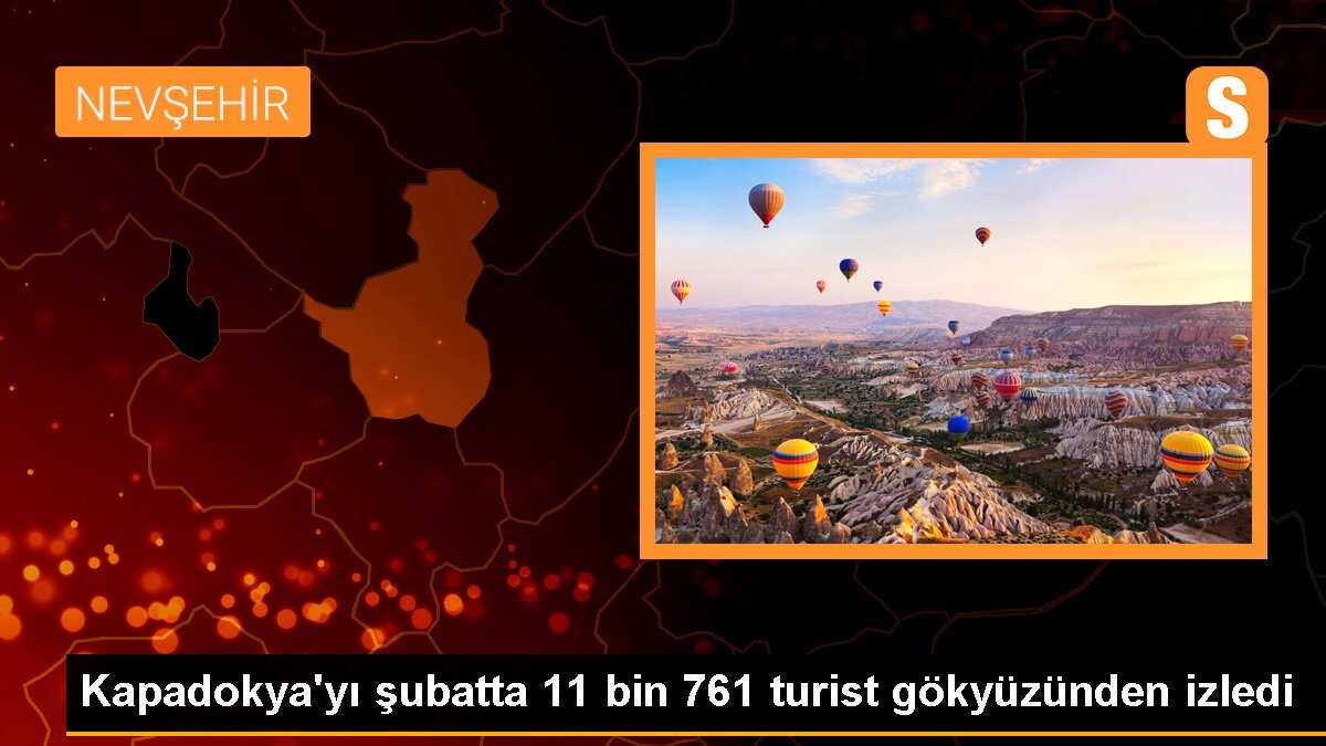 Kapadokya\'yı şubatta 11 bin 761 turist gökyüzünden izledi