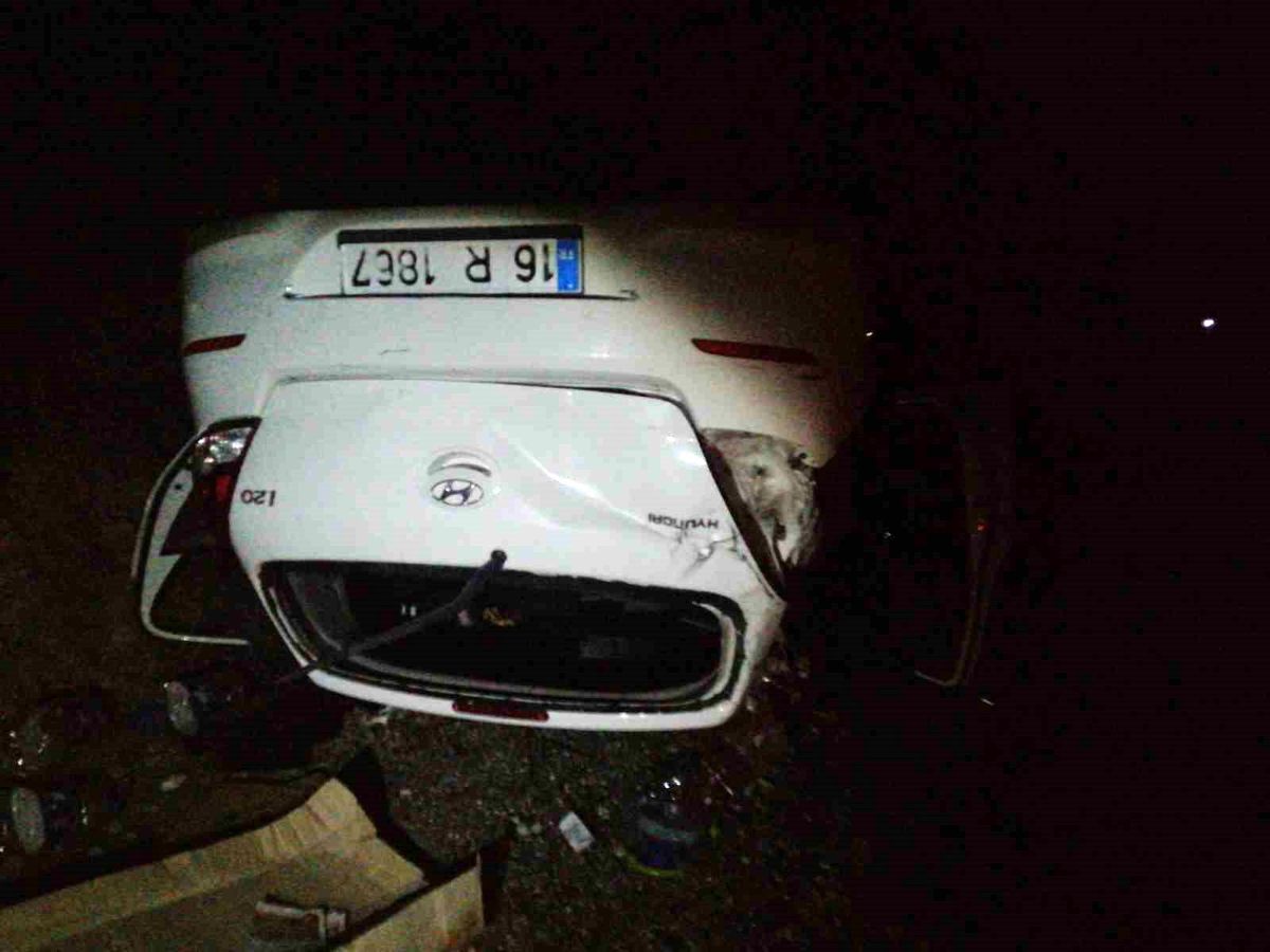 Karabük'te otomobil takla attı: 4 yaralı