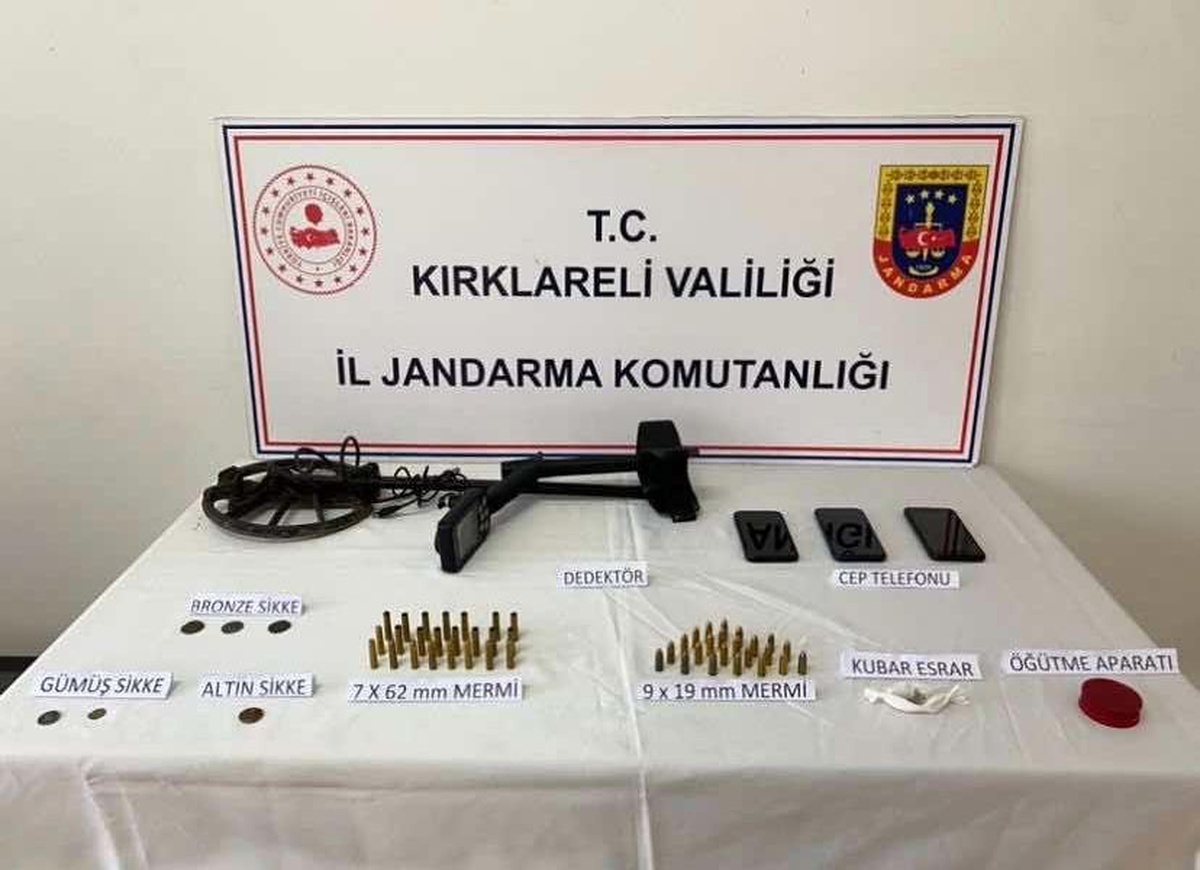Kırklareli\'nde Osmanlı, Bizans ve Roma sikkeleri ele geçirildi