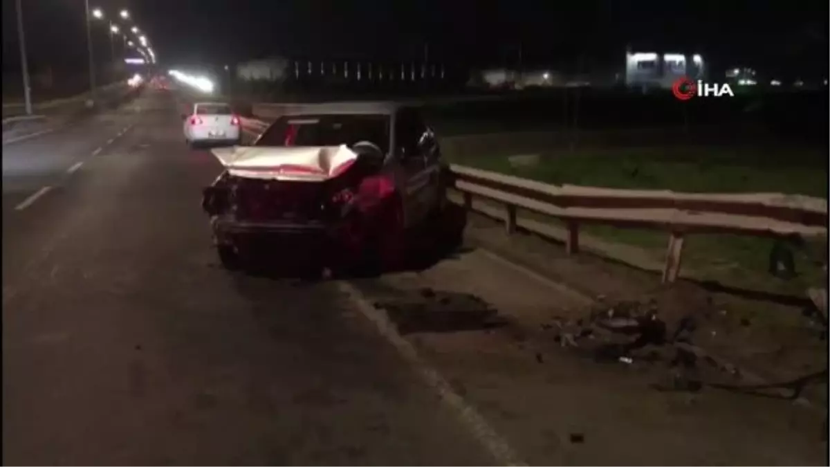 Tekirdağ'da trafik kazası: Hava yastıkları sayesinde burunları bile kanamadı