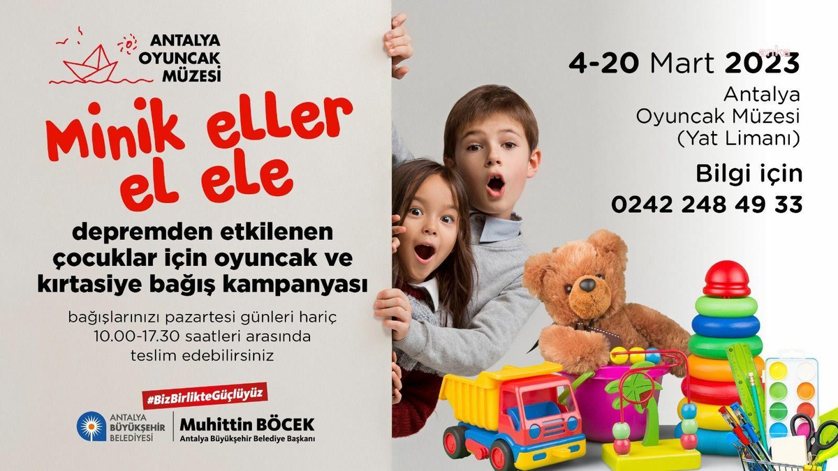 Antalya Büyükşehir\'den \'Minik Eller El Ele\' Kampanyası
