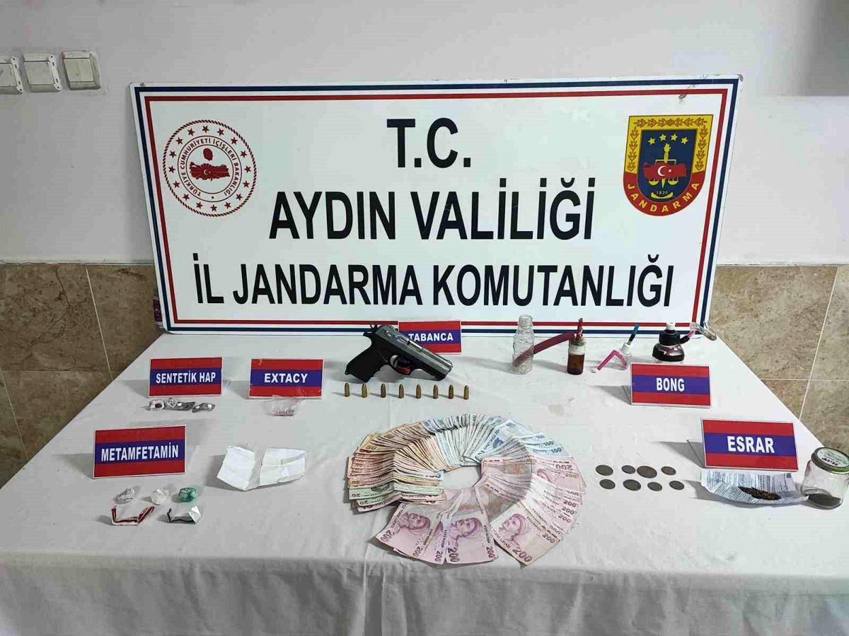 Aydın\'da silah kaçakçılığı ve uyuşturucu operasyonu