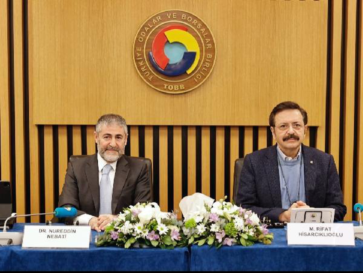 Bakan Nebati, TOBB yönetimiyle deprem bölgesindeki işletmelerin durumunu görüştü