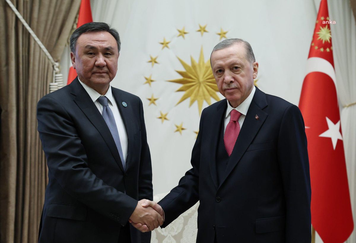 Cumhurbaşkanı Erdoğan, Türk Devletleri Teşkilatı Genel Sekreteri Ömüraliyev\'i kabul etti