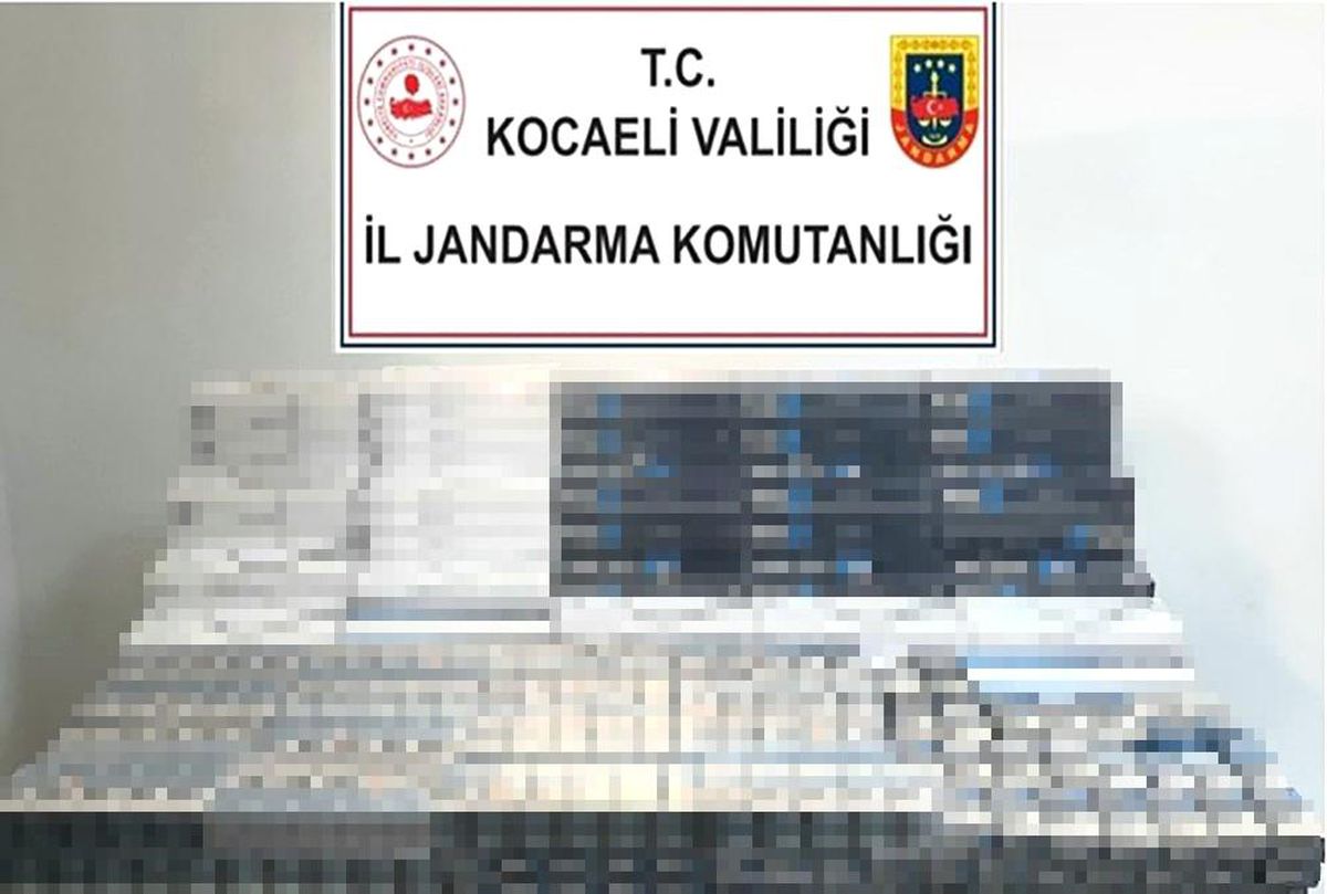 Kocaeli\'de bin 280 paket kaçak sigara ele geçirildi