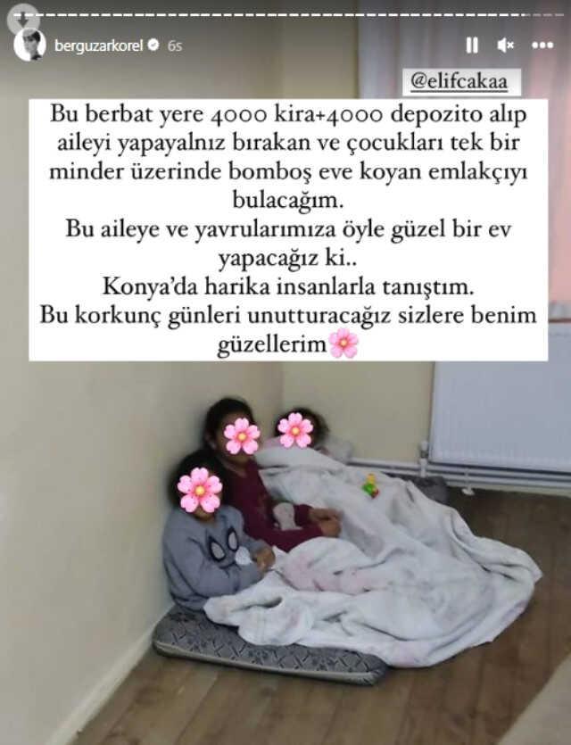 Bergüzar Korel, Konya'da kirası 4 bin TL olan evi paylaşarak isyan etti: Bu kirayı istemek vicdansızlıktır