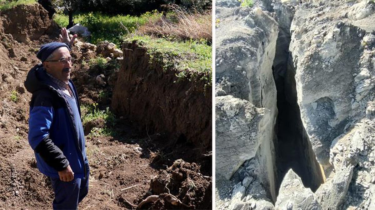 Dev çukurlar her şeyi yuttu! Depremin vurduğu mahalledekiler yaşadıkları şoku böyle anlatıyor: Görünce aklım gitti, eve kaçtım