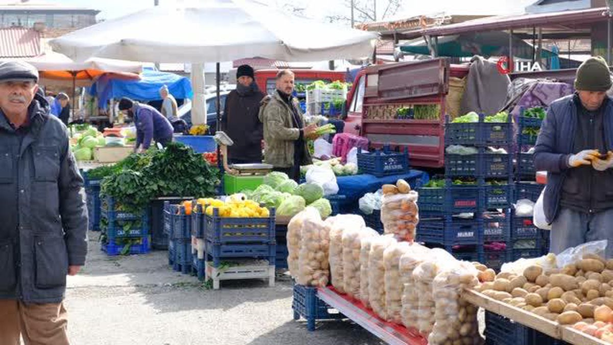 Pazar esnafı kuraklık nedeniyle endişeli