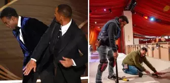 Will Smith'in attığı tokat sonrası Oscar Töreni'nde kırmızı halının rengi değişti